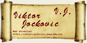 Viktor Jocković vizit kartica